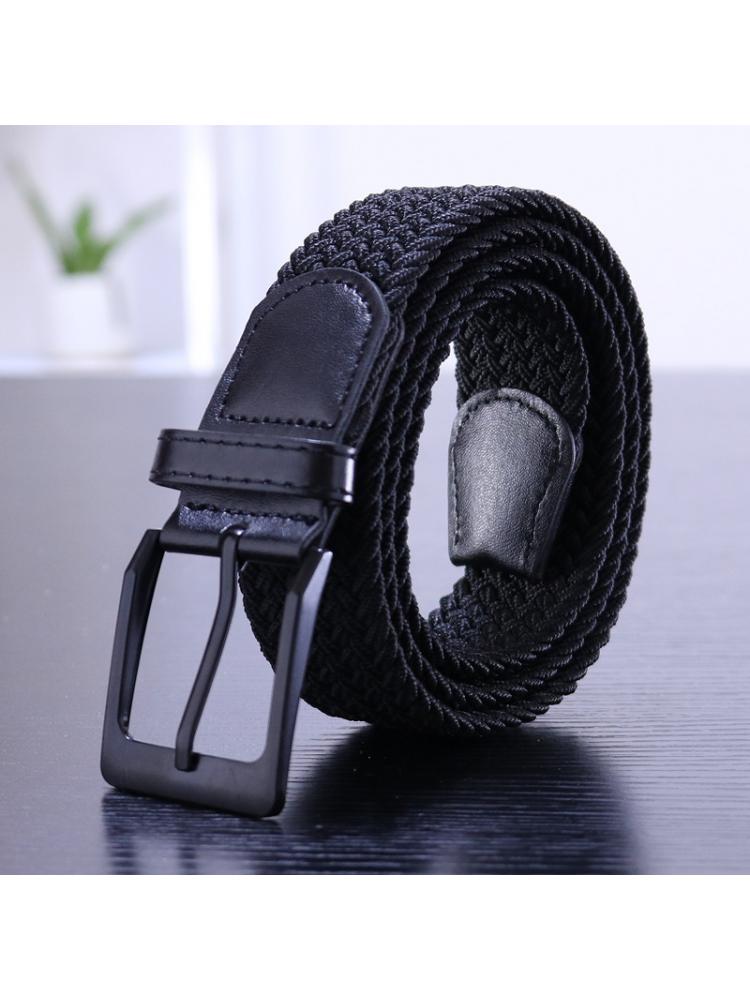 Corset Waist Cinch - หัวเข็มขัดสีดำใหม่ Casual เข็มขัดยืดผู้ชาย Pin ผ้าใบยืดหยุ่นสุภาพสตรีกางเกงยีนส์เอวสีน้ำตาลสีเทาสีขาว105ซม.