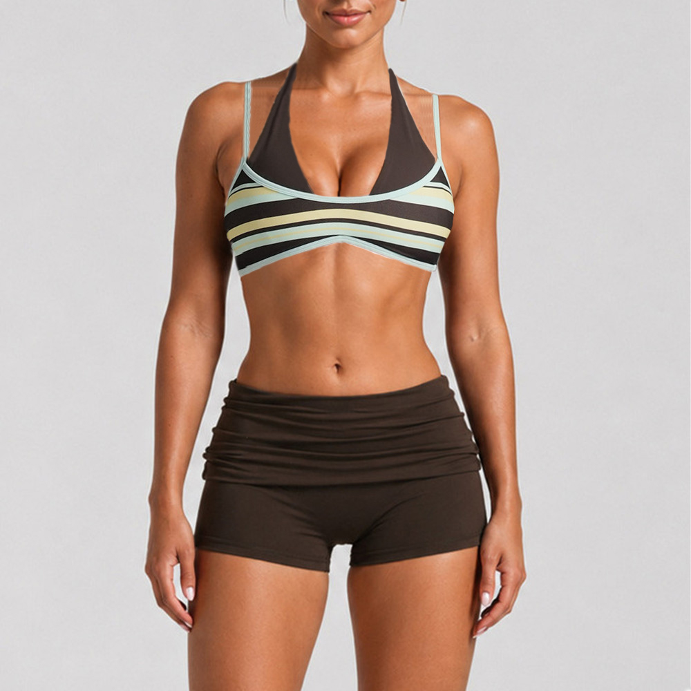 เสื้อชั้นในโยคะแบบมีฟองน้ำสำหร - Sports Bra High Impact บทวิจารณ์และราคา