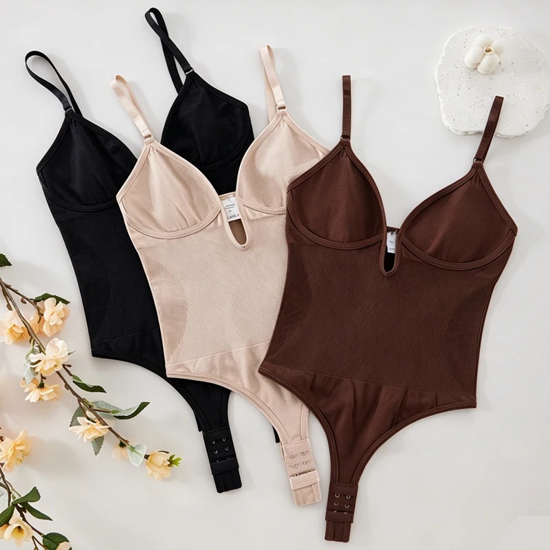 ชุดบอดี้สูทผู้หญิงแบบเปิดหลัง  - Shapewear Bodysuit Firm บทวิจารณ์และราคา